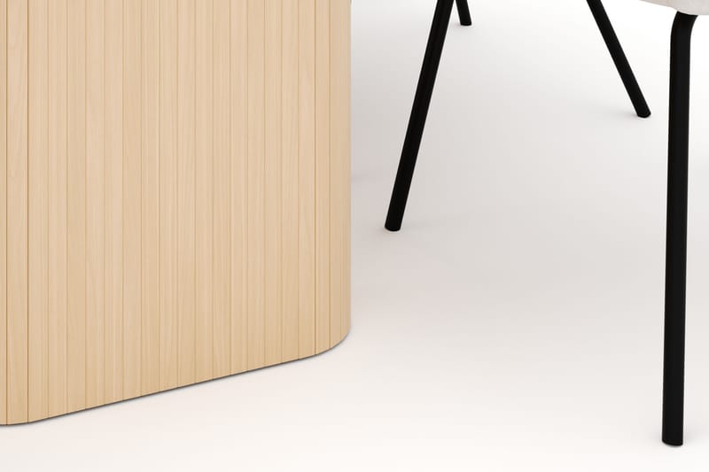 Kopparbo Matbord 160-220 cm Förlängningsbart med 6 Berit Stolar - Vit - Möbler - Bord & matgrupper - Matgrupper