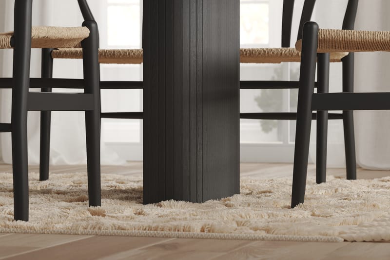 Kopparbo Matbord 160-220 cm Förlängningsbart - Svart trä - Matbord & köksbord