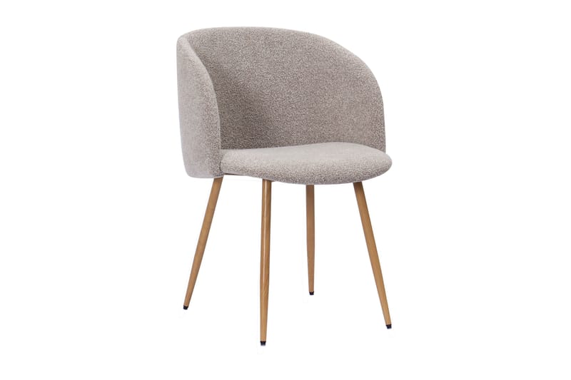 Kopparbo Matbord 180-240 cm Förlängningsbart med 6 Greya Matstolar med armstöd - Svart / Greige Bouclé / Metallben Ek - Möbler - Bord & matgrupper - Matgrupper