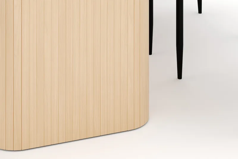 Kopparbo Matbord 180-240 cm Förlängningsbart med 6 Sawako Stolar - Vit - Möbler - Bord & matgrupper - Matgrupper