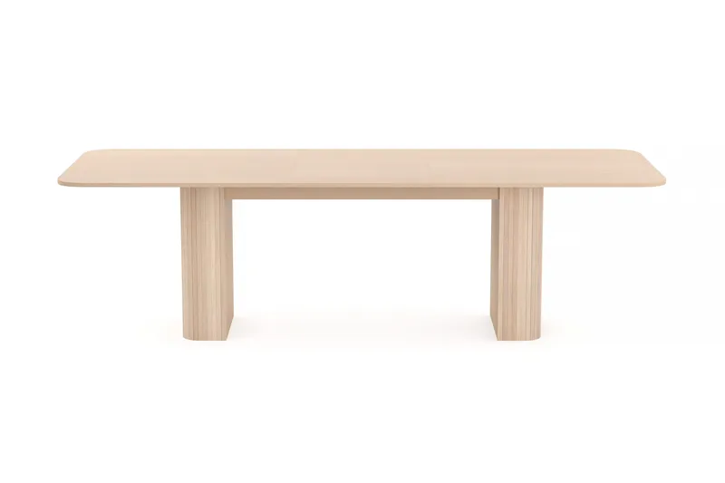 Kopparbo Matbord 200-260 cm Förlängningsbart med illäggsskiva - Vitlaserad Ek - Möbler - Bord & matgrupper - Matbord & köksbord