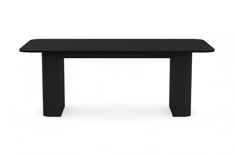 Kopparbo Matbord 200-260 cm Förlängningsbart, Svart trä