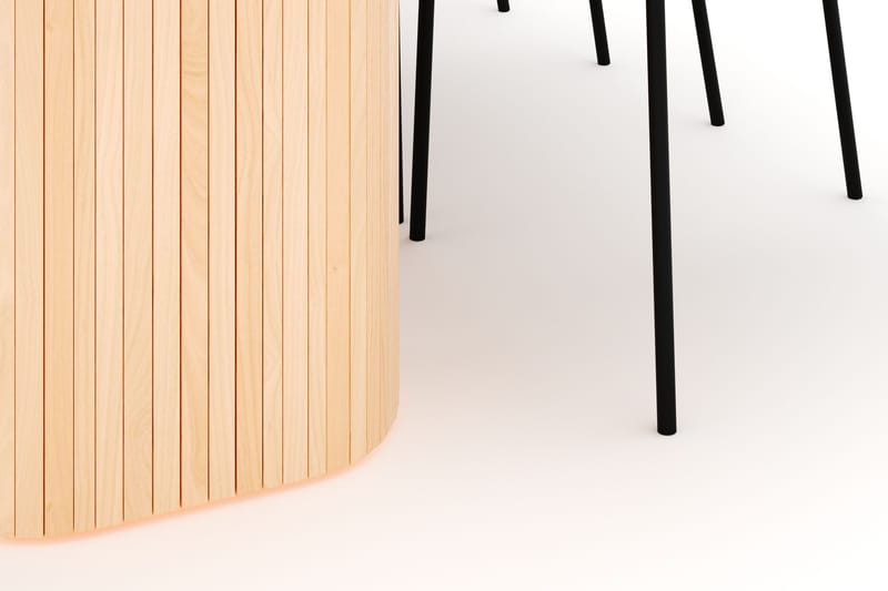 Kopparbo Matbord 200 cm med 6 Gemmiano Stolar - Natur - Möbler - Bord & matgrupper - Matgrupper