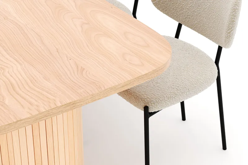 Kopparbo Matbord 200 cm med 6 Gemmiano Stolar - Natur - Möbler - Bord & matgrupper - Matgrupper