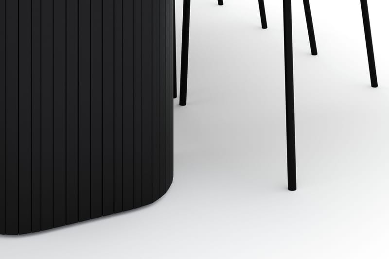 Kopparbo Matbord 200 cm med 6 Gemmiano Stolar - Svart - Möbler - Bord & matgrupper - Matgrupper