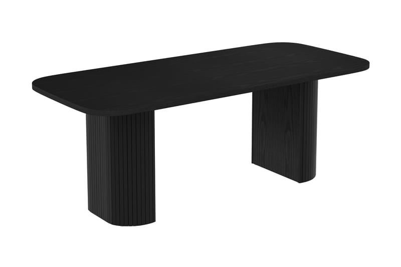 Kopparbo Matbord 200 cm med 6 Sawako Stolar - Svart - Möbler - Bord & matgrupper - Matgrupper