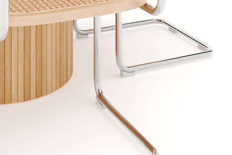 Kopparbo Matbord Runt 106 cm Förlängningsbart med 4 st Build Matstolar - Vit - Möbler - Bord & matgrupper - Matgrupper