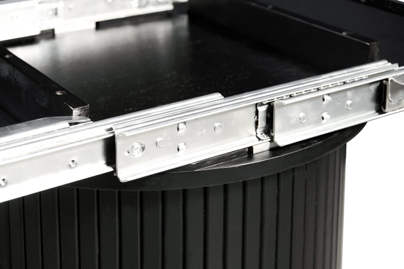 Kopparbo Matbord Runt 106-156 cm Förlängningsbart - Svart trä - Möbler - Bord & matgrupper - Matbord & köksbord