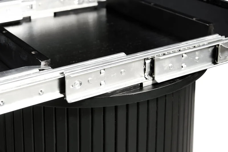 Kopparbo Runt Matbord 130 cm Förlängningsbar med illäggsskiva - Svart Trä / Ribbad - Möbler - Bord & matgrupper - Matbord & köksbord