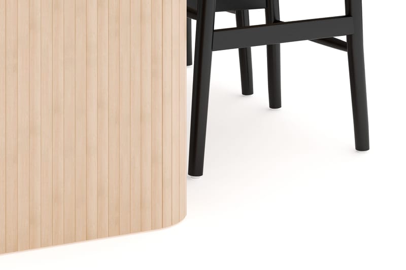 Kopparbo Matgrupp 180-240 cm Förlängningsbart med 4 Dastoori Matstolar - Whitewash - Möbler - Bord & matgrupper - Matgrupper