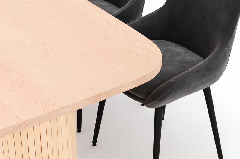 Kopparbo Matgrupp 200x90cm med 6 Alsarp Matstolar - Natural - Möbler - Bord & matgrupper - Matgrupper