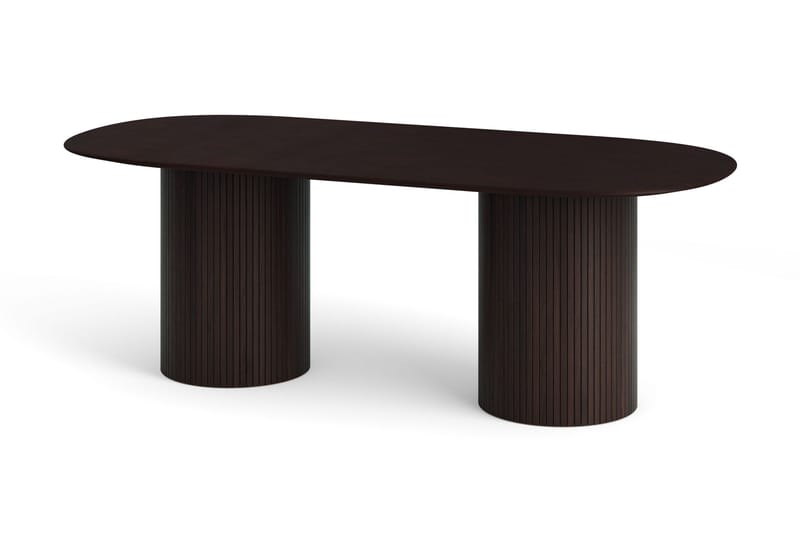 Kopparbo Matgrupp 220 cm oval med 6 Nibe Plus Mastolar - Rökt ek - Möbler - Bord & matgrupper - Matgrupper