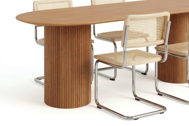 Kopparbo Matgrupp oval 180 cm Ek med 6 Build Matstolar - Ek - Möbler - Bord & matgrupper - Matgrupper