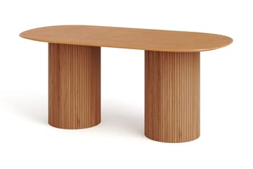 Kopparbo Matgrupp oval 180 cm med 6 Lucy Matstolar - Ek - Möbler - Bord & matgrupper - Matgrupper