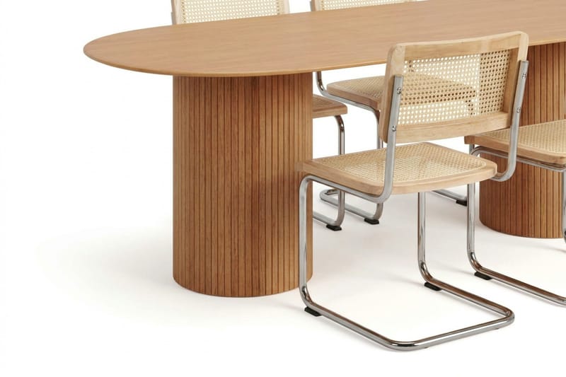 Kopparbo Matgrupp oval 220 cm Ek med 8 Build Matstolar - Ek - Möbler - Bord & matgrupper - Matgrupper