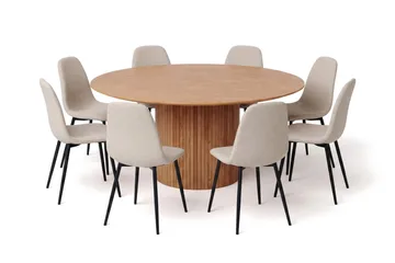 Beige/Metallben Svart - Svart