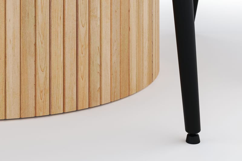 Kopparbo Rund Matgrupp 130-150 cm 4 Alsarp Matstolar - Natural - Möbler - Bord & matgrupper - Matgrupper