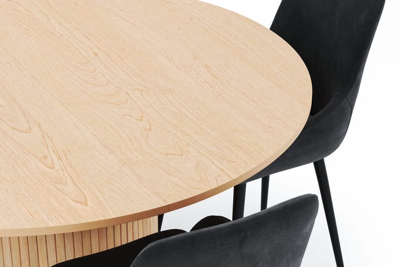 Kopparbo Rund Matgrupp 130-150 cm 4 Alsarp Matstolar - Natural - Möbler - Bord & matgrupper - Matgrupper