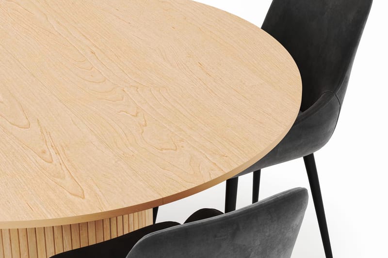 Kopparbo Rund Matgrupp 130-150 cm 4 Alsarp Matstolar - Natural - Möbler - Bord & matgrupper - Matgrupper