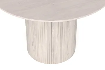 Kopparbo Runt Matbord 110 cm Fanér - Vitlaserad ek - Möbler - Bord & matgrupper - Matbord & köksbord