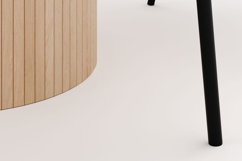Kopparbo Runt Matbord 130 cm med 4 Berit Stolar - Beige - Möbler - Bord & matgrupper - Matgrupper