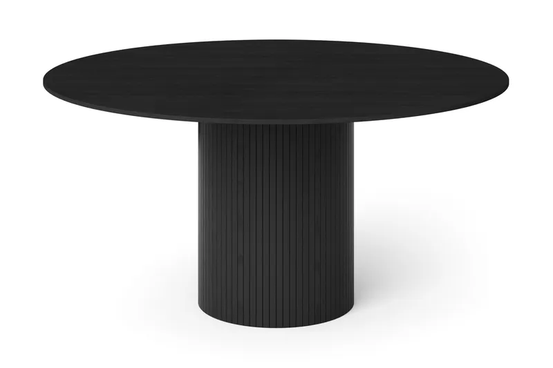 Kopparbo Runt Matbord 150 cm Fanér - Svartlaserad ek - Möbler - Bord & matgrupper - Matbord & köksbord