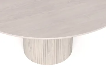 Kopparbo Runt Matbord 150 cm Fanér - Vitlaserad ek - Möbler - Bord & matgrupper - Matbord & köksbord