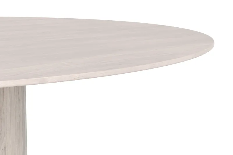 Kopparbo Runt Matbord 180 cm Fanér - Vitlaserat - Möbler - Bord & matgrupper - Matbord & köksbord