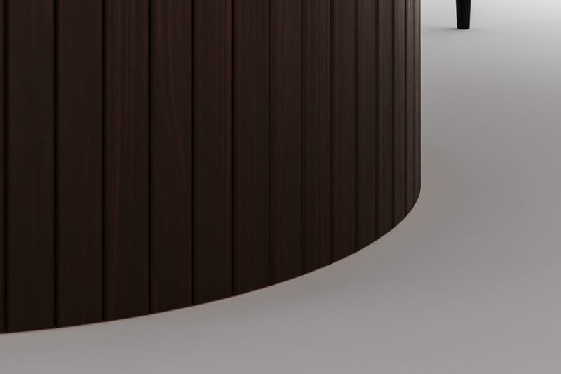 Kopparbo Runt Matbord 180 cm med 6 Sawako Stolar - Valnöt - Möbler - Bord & matgrupper - Matgrupper