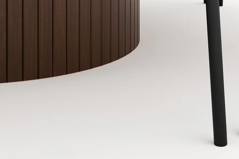 Kopparbo Runt Matbord 180 cm med 8 Gemmiano Stolar - Valnöt - Möbler - Bord & matgrupper - Matgrupper