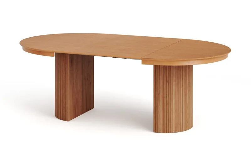 Kopparbo Runt Matbordförlängningsbart 120-220 cm Fanér, Ek