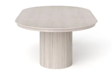 Kopparbo Runt Matbordförlängningsbart 140-240 cm Fanér - Vitlaserad ek - Möbler - Bord & matgrupper - Matbord & köksbord