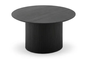 Kopparbo Soffbord Rund 85 cm med tunn bordsskiva - Svartlaserad ek - Möbler - Bord & matgrupper - Soffbord