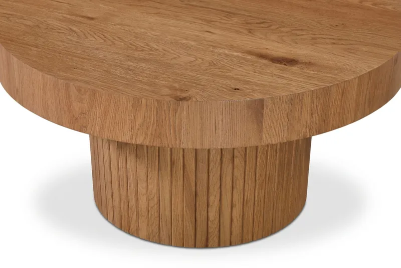 Kopparbo Soffbord Rund 85 cm tjock bordsskiva - Ek - Möbler - Bord & matgrupper - Soffbord