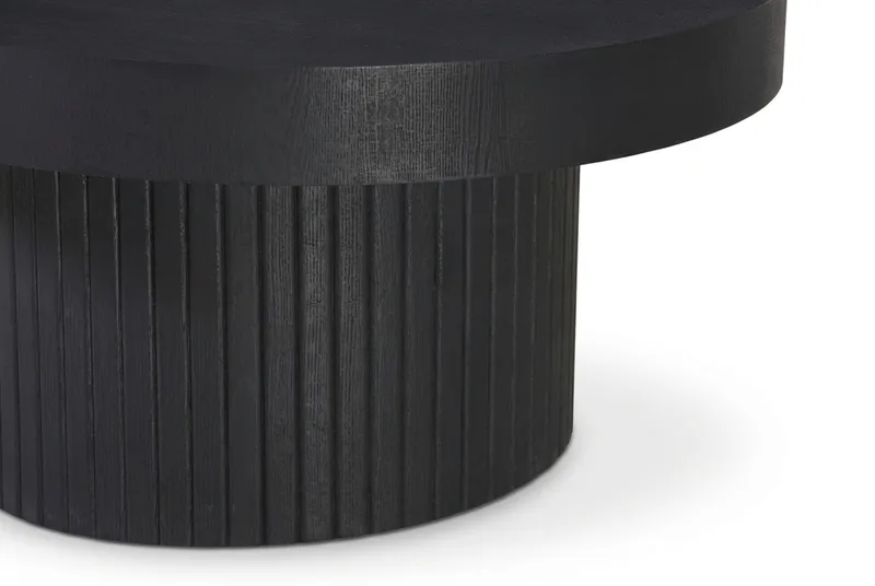 Kopparbo Soffbord Rund 85 cm tjock bordsskiva - Svart - Möbler - Bord & matgrupper - Soffbord