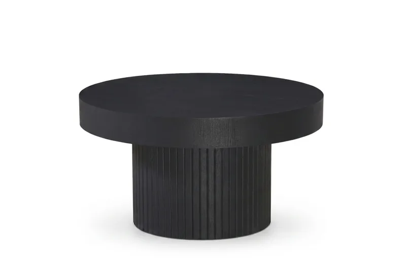 Kopparbo Soffbord Rund 85 cm tjock bordsskiva - Svart - Möbler - Bord & matgrupper - Soffbord