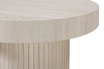Kopparbo Soffbord Rund 85 cm tjock bordsskiva - Vitlaserad ek - Möbler - Bord & matgrupper - Soffbord