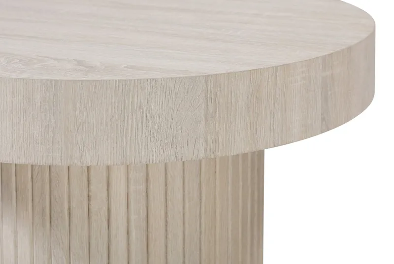 Kopparbo Soffbord Rund 85 cm tjock bordsskiva - Vitlaserad ek - Möbler - Bord & matgrupper - Soffbord