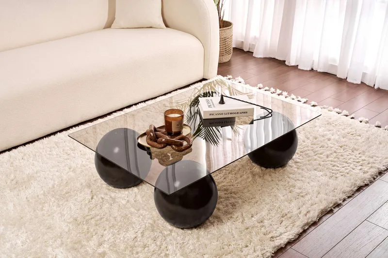 Koushik Soffbord 110 cm - Svart och brons - Möbler - Bord & matgrupper - Soffbord