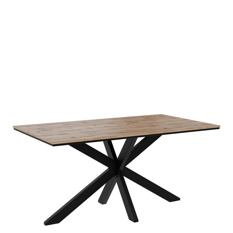 Kovrel Matbord 160 cm Rektangulär - Svart/Brun - Möbler - Bord & matgrupper - Matbord & köksbord