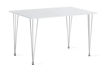 Kronblom Matbord 120 cm +  4 st Nibe stol beige med svarta ben - Vit/Beige - Möbler - Bord & matgrupper - Matgrupper
