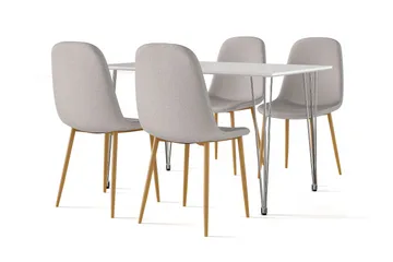 Grå|Ek - Vit