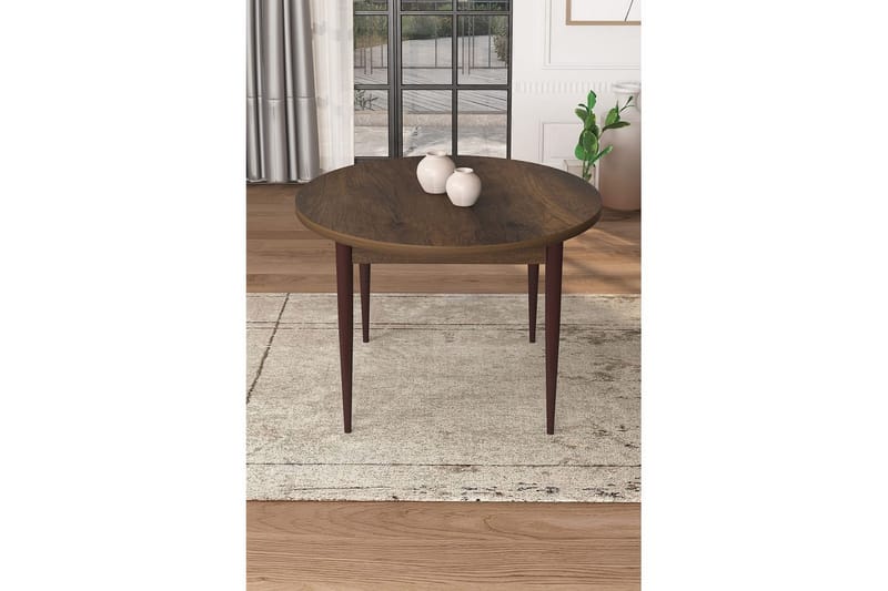 Kummer Matbord 90 cm Rund - Brun - Möbler - Bord & matgrupper - Matbord & köksbord