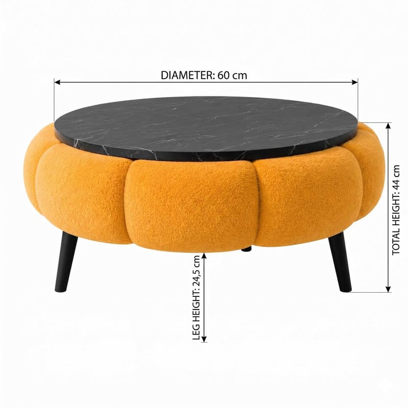Kundu Soffbord Rund 60 cm Bubblig - Möbler - Bord & matgrupper - Soffbord