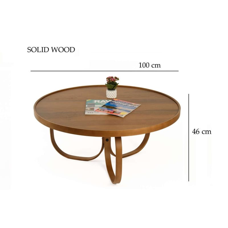 Kunti Soffbord 100 cm - Mörkbrun - Möbler - Bord & matgrupper - Soffbord