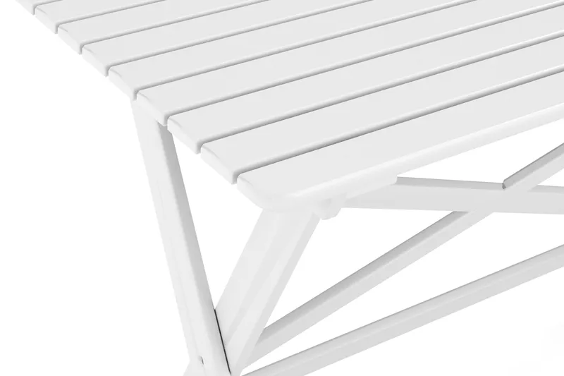 Landet Matbord utomhus - 118x70x74cm - Vit - Utemöbler - Utebord & trädgårdsbord - Matbord utomhus