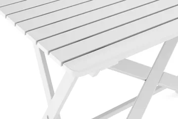 Landet Rektangulärt Matbord utomhus 118x70x74 cm i akacia trä - Vit - Utemöbler - Utebord & trädgårdsbord - Matbord utomhus