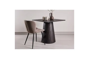 Lanzi Litet Kvadratiskt Matbord 80 cm med Trä- och Ekutseende - Brun - Möbler - Bord & matgrupper - Matbord & köksbord