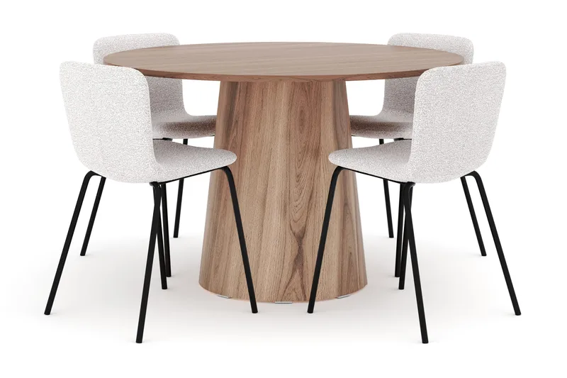 Lanzo Matbord 120 cm med 4 Katy Matstolar, undefined