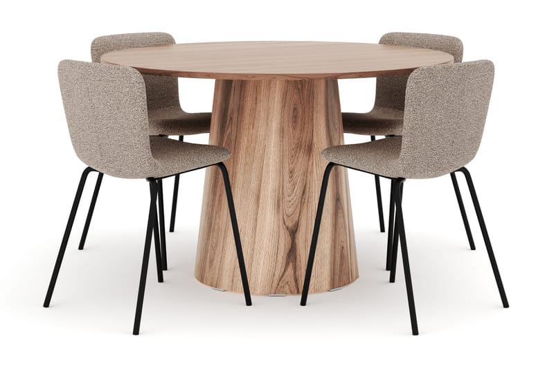 Lanzo Matbord 120 cm med 4 Katy Matstolar - Möbler - Bord & matgrupper - Matgrupper